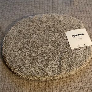 Sonoma Gray Plush toilet seat cover